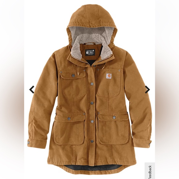 Carhartt Jackets & Blazers - Carhartt Women's Brown Utility Jacket with Hood